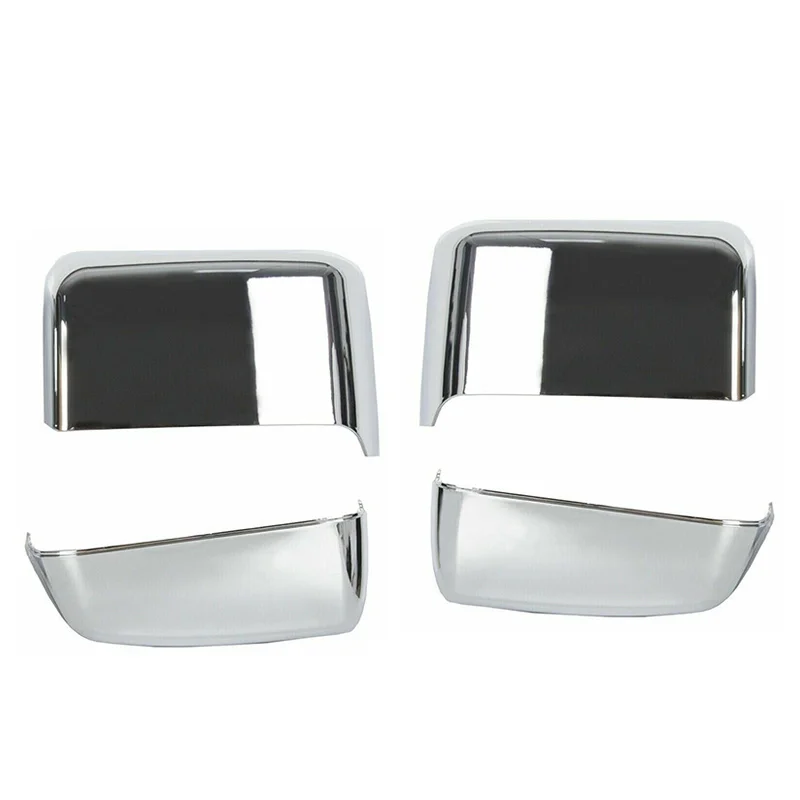 

Side Tow Rear View Mirror Cover Cap Trim Kit Silver Fit for Chevrolet Silverado GMC Sierra 1500 2500HD 3500 23444125 23444126