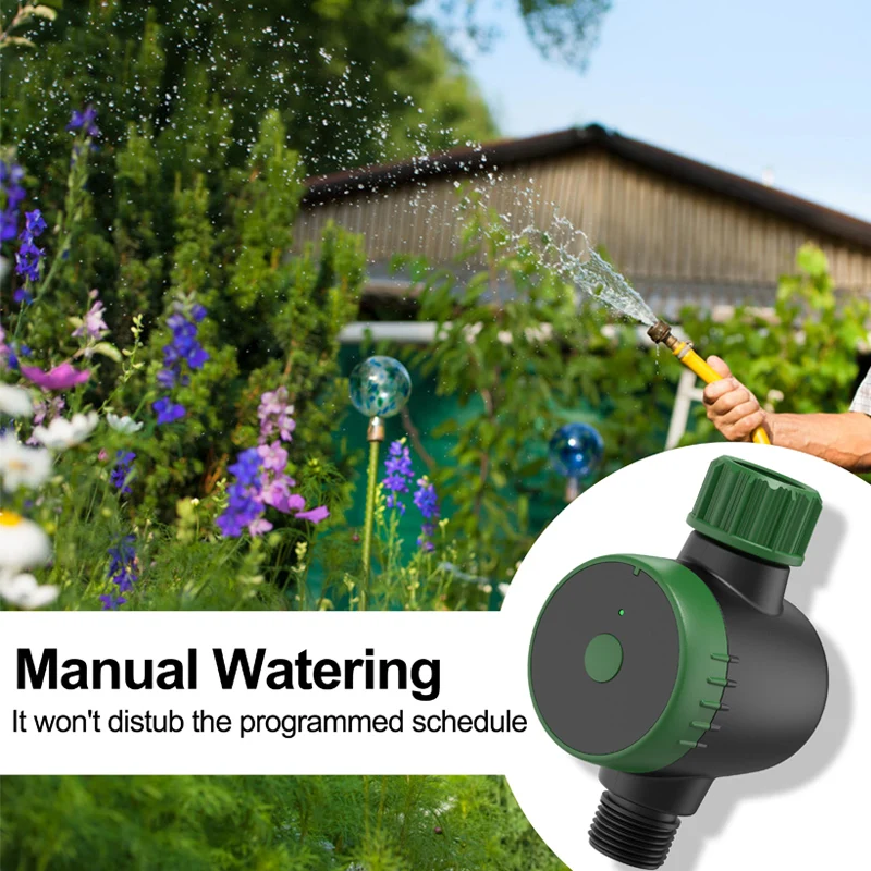 Bluetooth Sprinkler Timer Controller - Wireless APP for Rain Delay, Manual, and Automatic Watering Systems