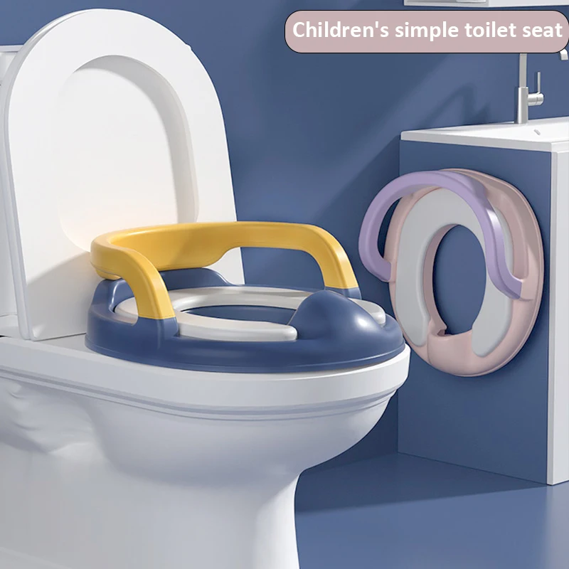 Großer Kinder-Toilettensitz, tragbarer Baby-Toilettensitz, sitzender Haushaltsstuhl, unterstützender Baby-Toilettentraining-Toilettensitz