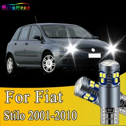 2Pcs T10 Cra LED Bulbs License Plate Lamp Parking Lights  For Fiat Stilo 2001 2002 2003 2004 2005 2006 2007 2008 2009 2010