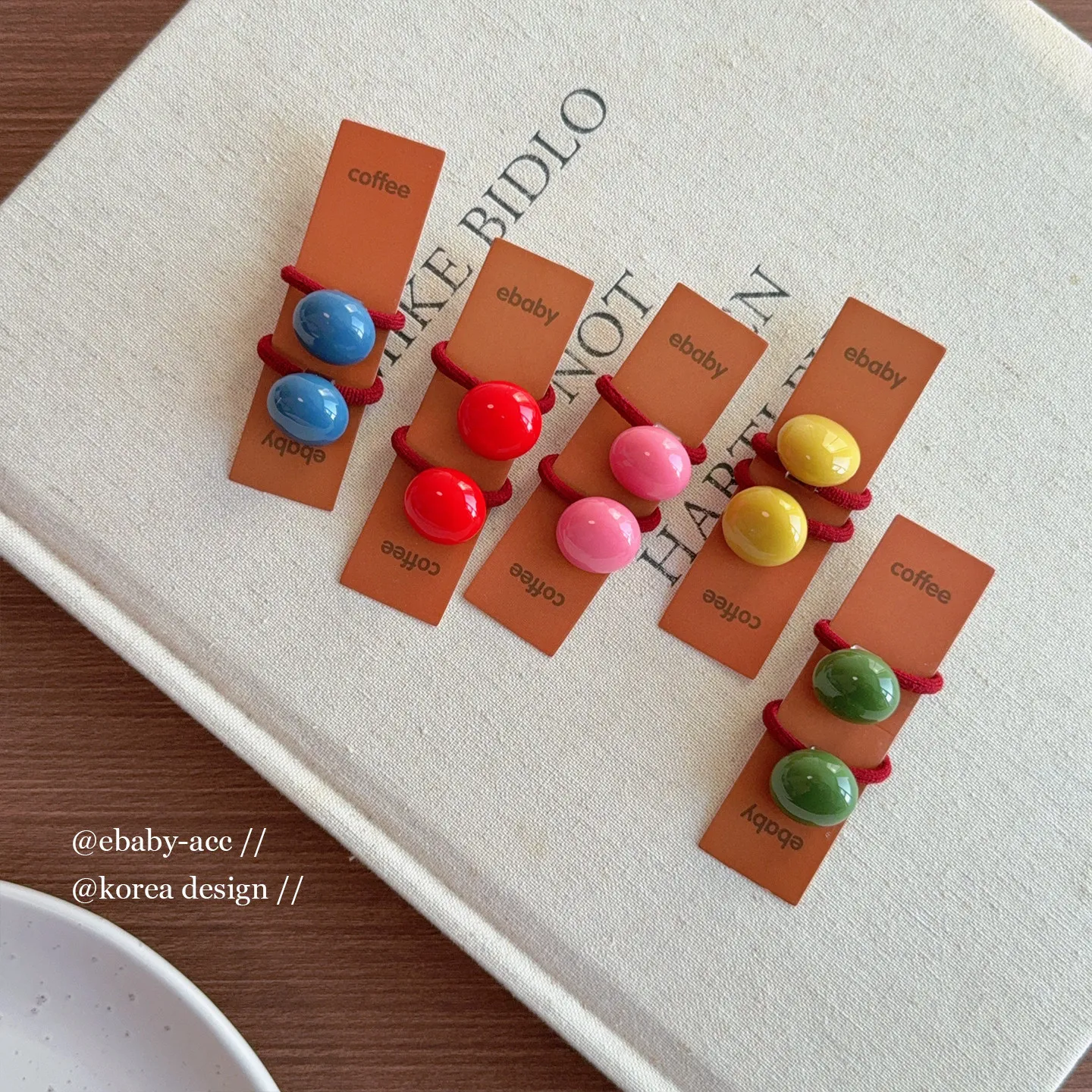 Hair Ties Toddler Girls Colorful Candy Colors Red Elastic Soft Gentle Korean Style Daily Travel Party Home Use Durable