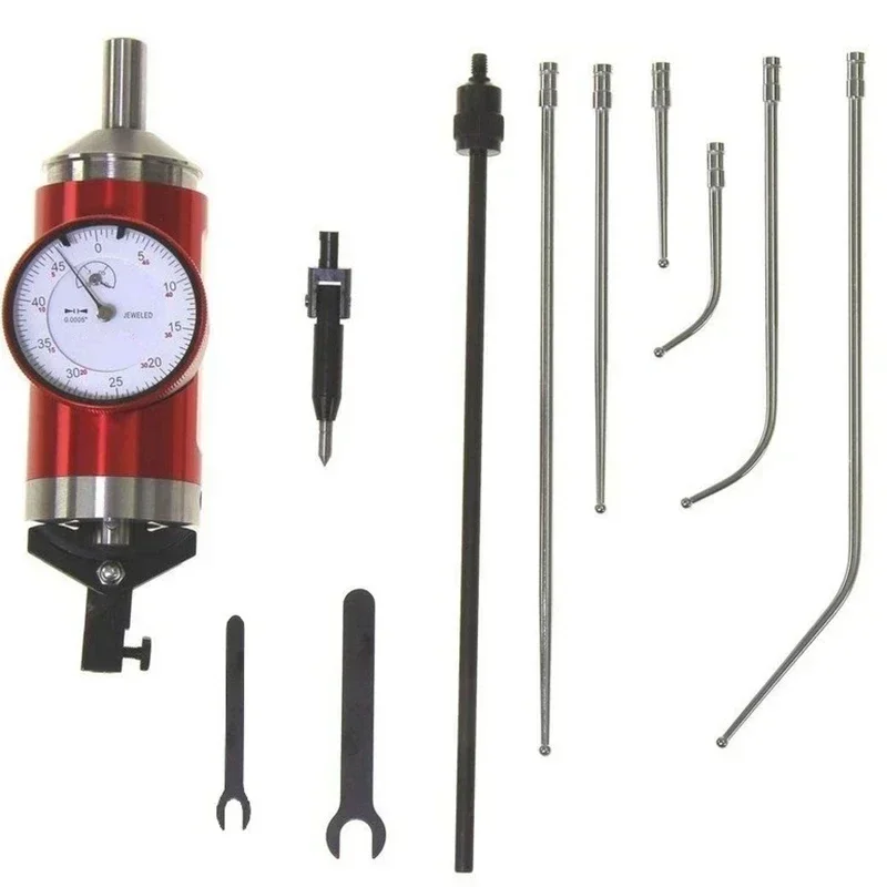 Coaxial Centering Indicator Co-Ax Precision Milling Machine Test Dial + Stylus Kit 100/4 200/8 300/12 Measuring Tools