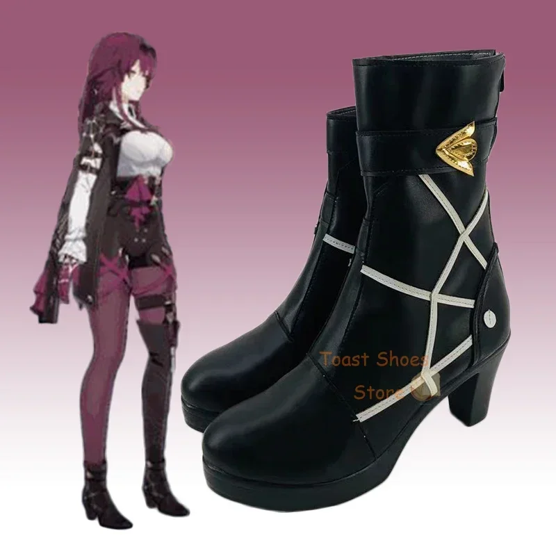 

Honkai Star Rail Kafka Cosplay Sexy Boots Comic Anime Game Role Play for Con Party Halloween Cosplay Costume Prop Shoes