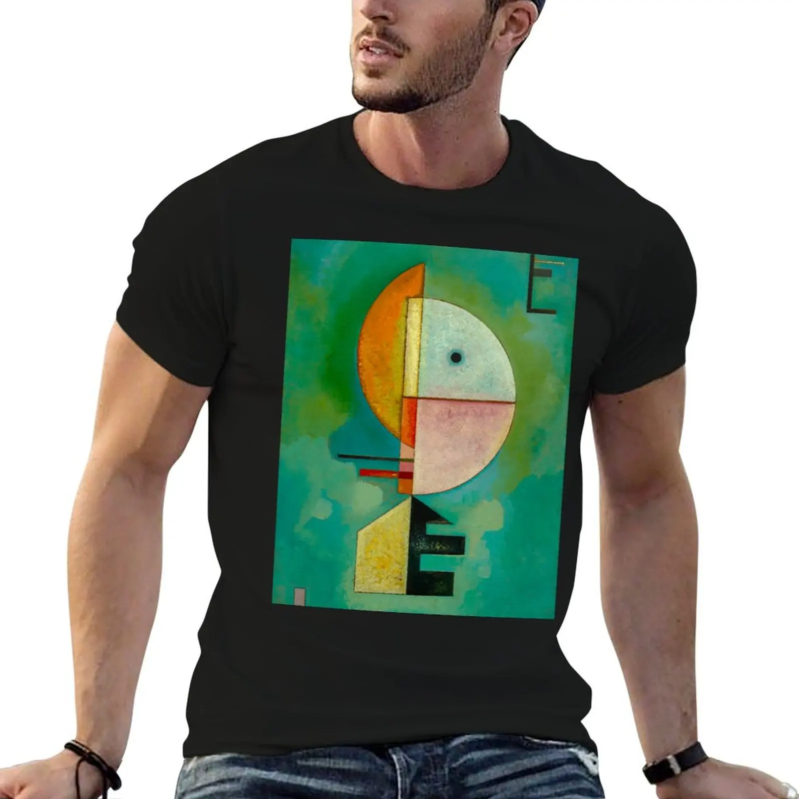 KANDINSKY HD - Upward 1929 T-Shirt Sweat Resistant Workout Tee Shirt