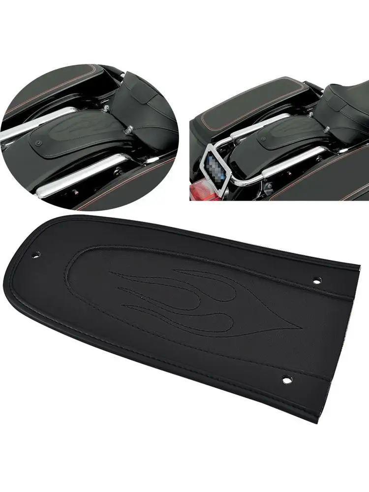 Garde-boue arrière en cuir pour moto, coussretours de protection, accessoires adaptés pour Touring Electra Foetal de Classic EFI FLHTCI 1997 2006