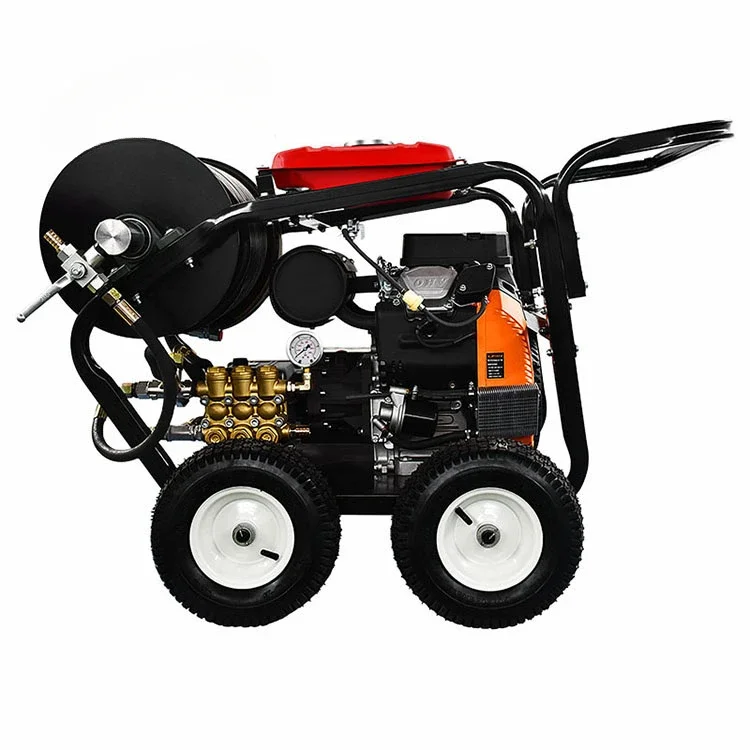 80LPM drain cleaning machines 200bar high pressure water jetting for sewer pipe washing