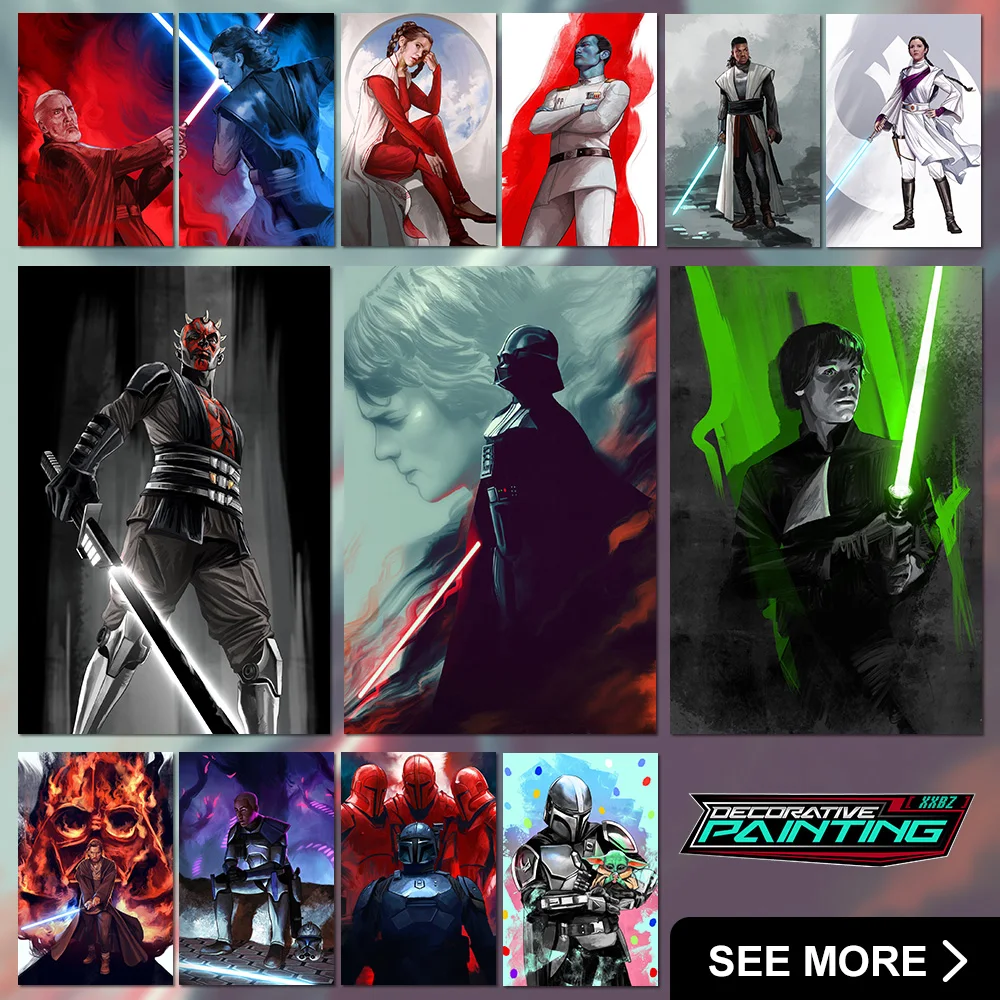 

Star Wars Home Decor Ahsoka Tano Poster Yoda Pictures Print Canvas The Mandalorian Wall Art No Frame Paintings For Living Room