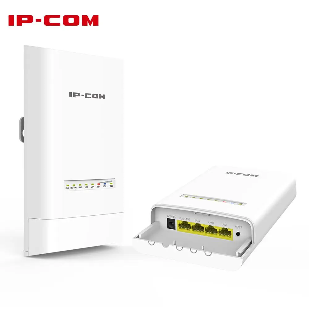 

IPCOM CPE6S Wireless Bridge,5km+ PtP Point to Point Wireless Bridge Outdoor,5.8GHz AC867 CPE (2 Pack),12dBi Antennas PoE Powered