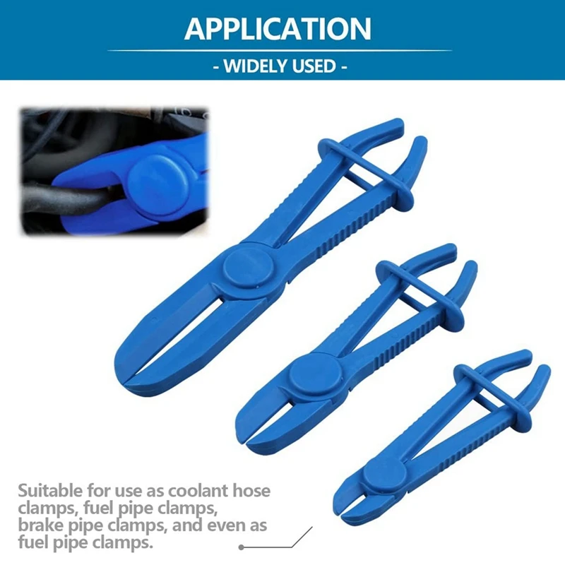 DTA5 6PCS Hose Pinch Off Pliers Set, Line Clamp Pliers for Gas Brake Radiator Coolant Lines, Plastic Non-Conductive Tool