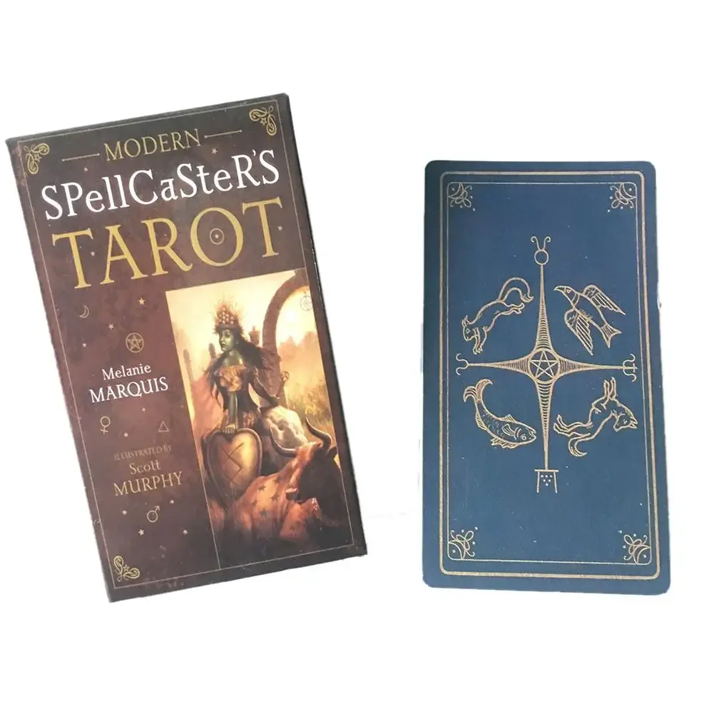 78 Cards for Beginners & Professionals – Divination Tool for Daily Guidance Modern Spellcaster’s Tarot Deck, 11.5*6.3cm