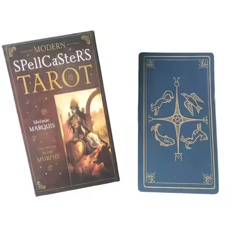 78 Cards for Beginners &amp; Professionals &ndash; Divination Tool for Daily Guidance Modern Spellcaster&rsquo;s Tarot Deck, 11.5*6.3cm