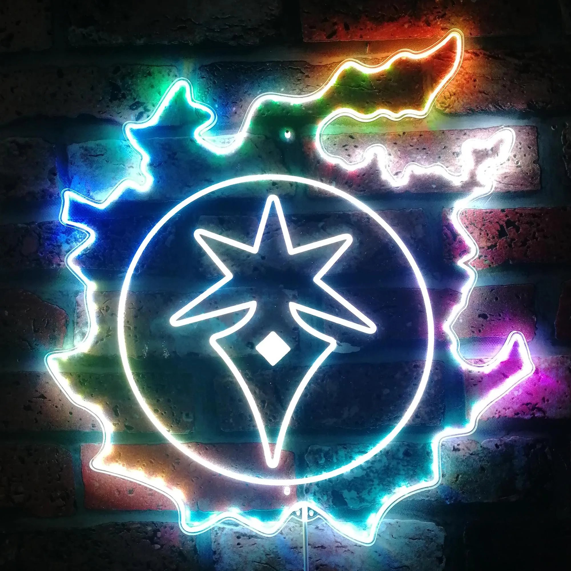 Final Fantasy 14 Dark Knight Neon LED Sign, Gamer Night Light LED Sign, Game Room Neon Sign