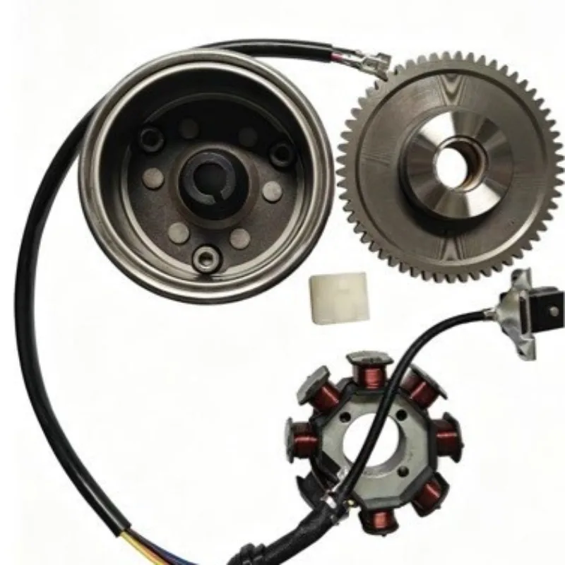 Applicable To Motorcycle CG125150 Magnetic Cylinder  Rotor Overrunning Clutch Starter Disc Assembly Coil Stator