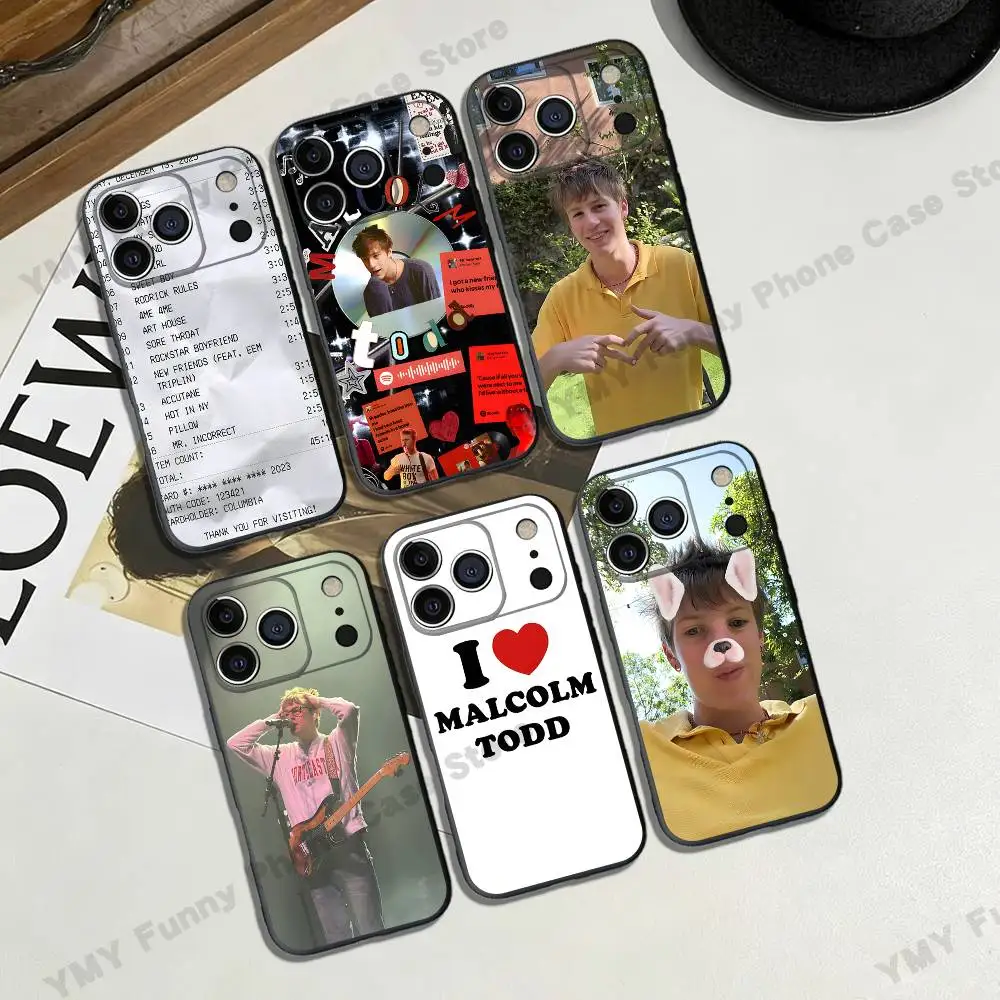 HOT Singer M-Malcolm T-Todd Phone Case Black That Fits For IPhone17,16,15,14,13,12,13,12,11 Pro Max Plus XS XR