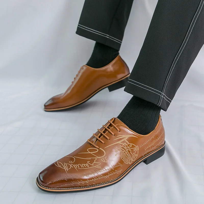 2025 فستان رجالي أبيض أنيق أحذية جلدية أكسفورد أحذية رجل الأعمال أحذية رسمية تصميم الأحذية الاجتماعية الذكور apatos الفقرة hombre #6