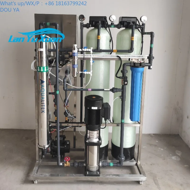 250Lph RO غشاء نظام التناضح العكسي الصناعي آلة معالجة المياه الرئيسية للمنزل بأكمله