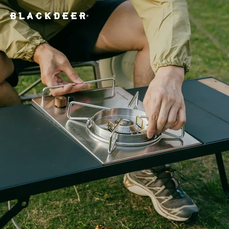 Imagem -02 - Blackdeer-camping Folding Aluminum Alloy Igt Table Multifuncional Portable Bbq Grill Mesa de Madeira para Piquenique ao ar Livre e Pesca