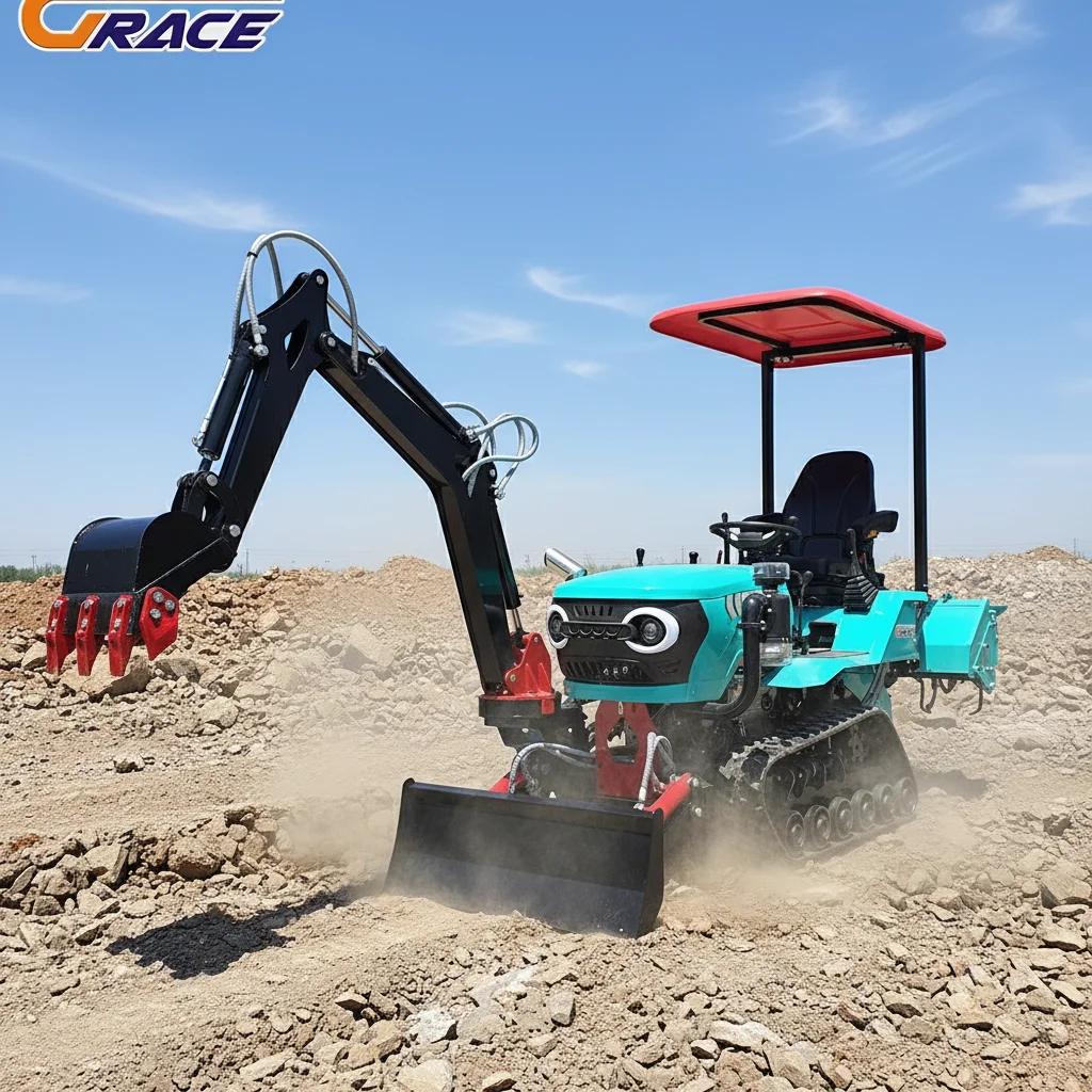 

Customize Multi Purpose Tractor With Attachments For Plowing Harrowing And Sowing