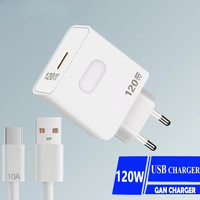 GaN USB Charger 120W Fast High Speed Charging Charger QC 3.0 Universal Mobile Phone Adapter for iPhone 15 Xiaomi Huawei Samsung