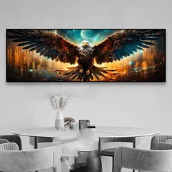 Pittura diamante Extra Large Size Flame Eagle Wings fai da te mosaico completo ricamo animale grandi uccelli strass immagine decorazione della parete