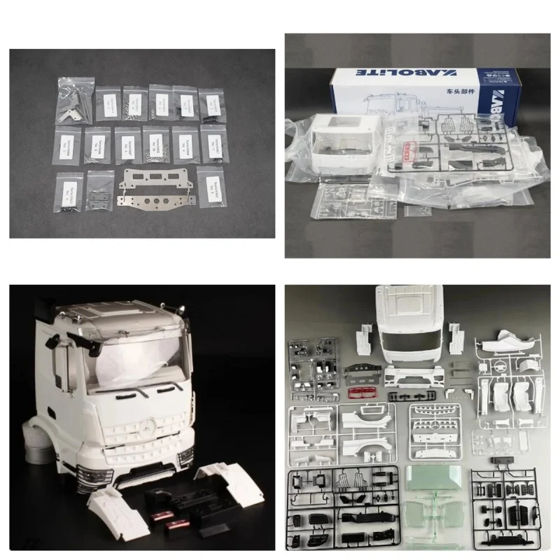 

1/14 Arocs Cab KIT Rc Truck Low Top Engineering Car Traction Tractor Modified Kit Can Be Painted For Tamiya Radio Control Hobby