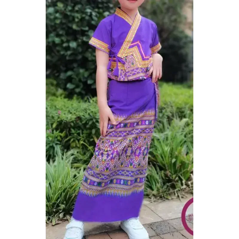 

Thailand Girls Dress Tradition Summer Festival Ethnic Style Children