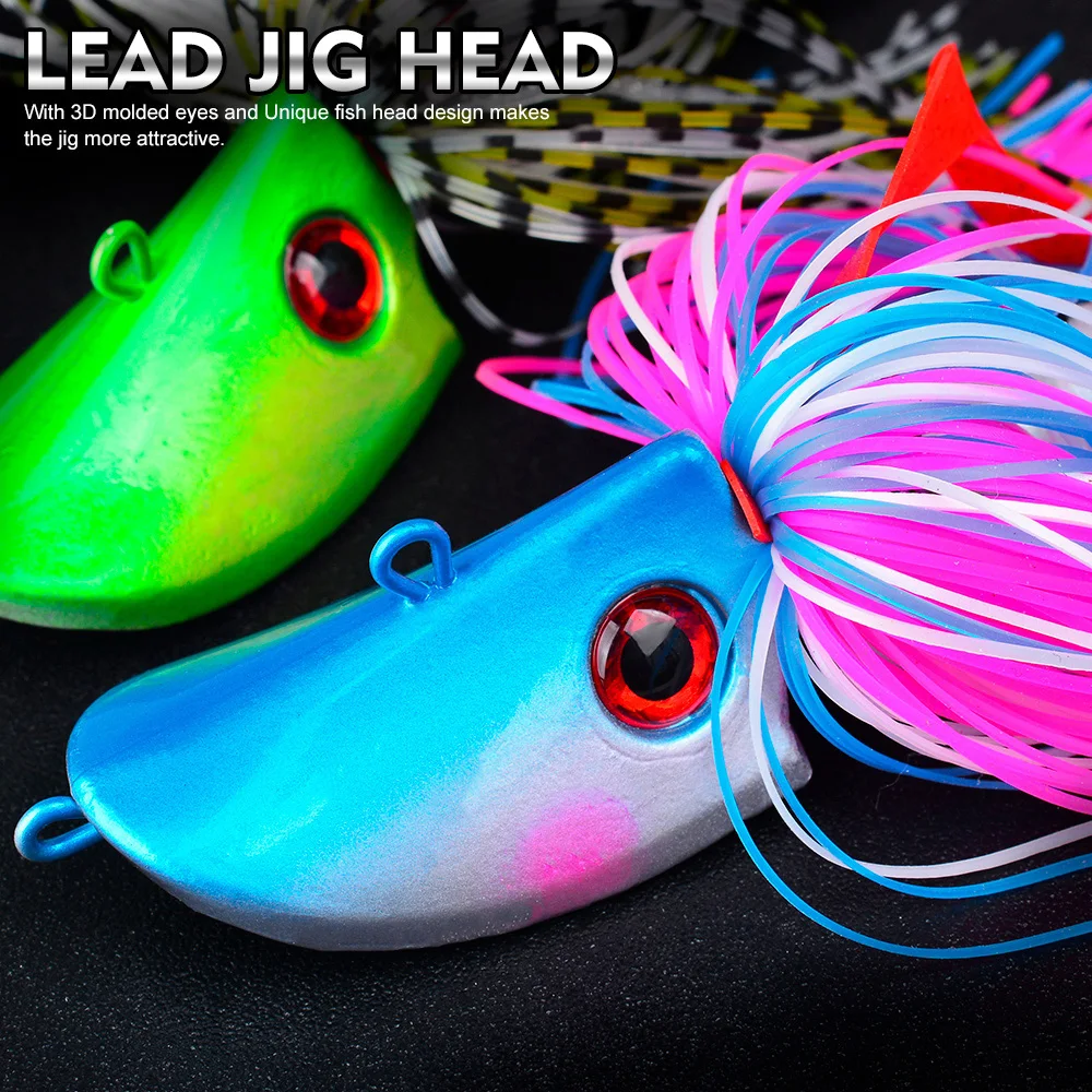 Wobbler Blackfish Bass Baits 40g-60g Jigging Head Bait Lure Collection Rock Swim Bladed Angelköder Salzwasserangeln – Detail 4