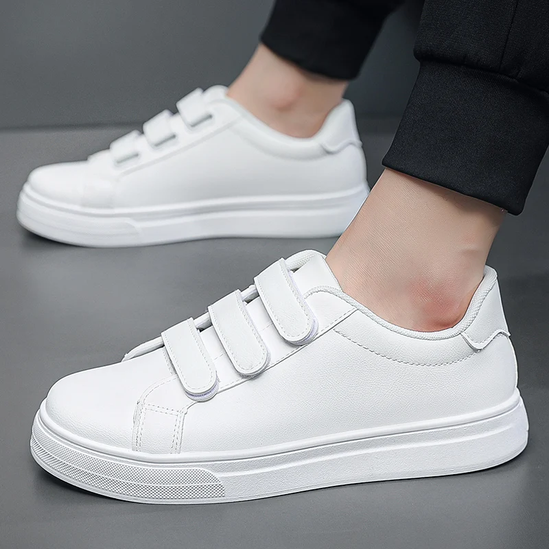 

Водонепроницаемый Spor Casual oes для мужчин с волшебной лентой Qui со шнуровкой и круглым носком, резиновая подошва, удобная я