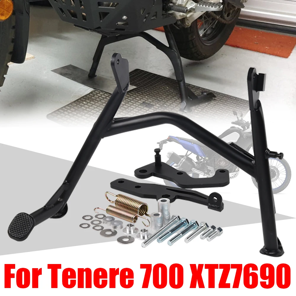 

For Yamaha Tenere 700 XTZ Tenere700 XTZ690 XTZ700 Accessories Middle Kickstand Foot Center Parking Stand Holder Support Bracket