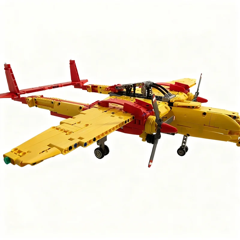 971pcs MOC Technical P-38 Lightning B-model Model Building Blocks Toys Architecture Christmas Gift DIY Creative Idea Education