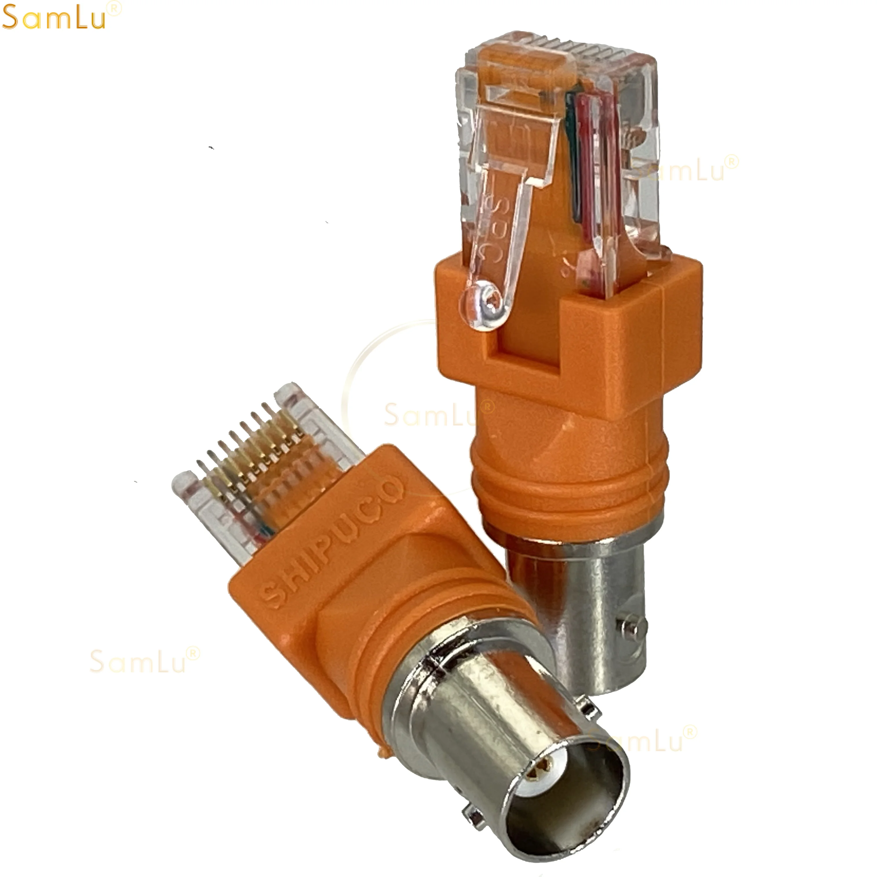 BNC fêmea para RJ45 macho conector do adaptador, Chassis, Panel Mount Monitor Acessórios, 1pc