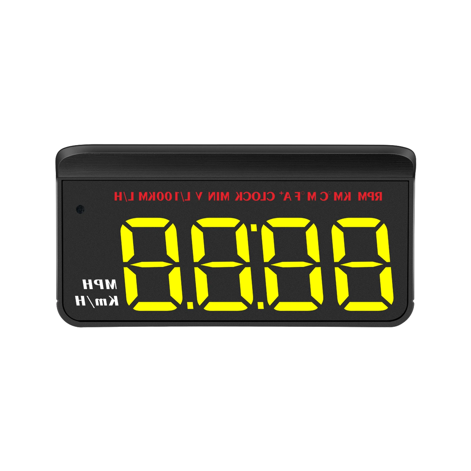 Plug and Play OBD2+USB Cable Factory M5 HUD Yellow 3-inch Speedometer Windshield Head-Up Display LED Screen With Multi-alarms