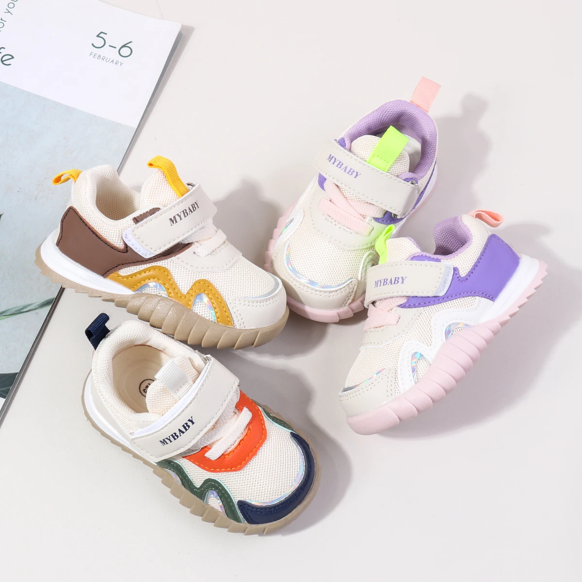 2025 Hot selling Spring And Autumn Newborn Baby Boys And Girls Causal Sports First Walking Anti Slippery For Toddler Shoes