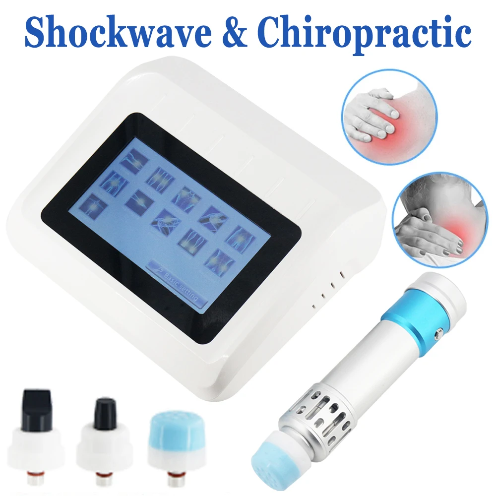 

250MJ ED Shock Wave Therapy Machine Portable Shockwave Chiropractic Tool Massager Body Relaxation Plantar Fasciitis Pain Relief