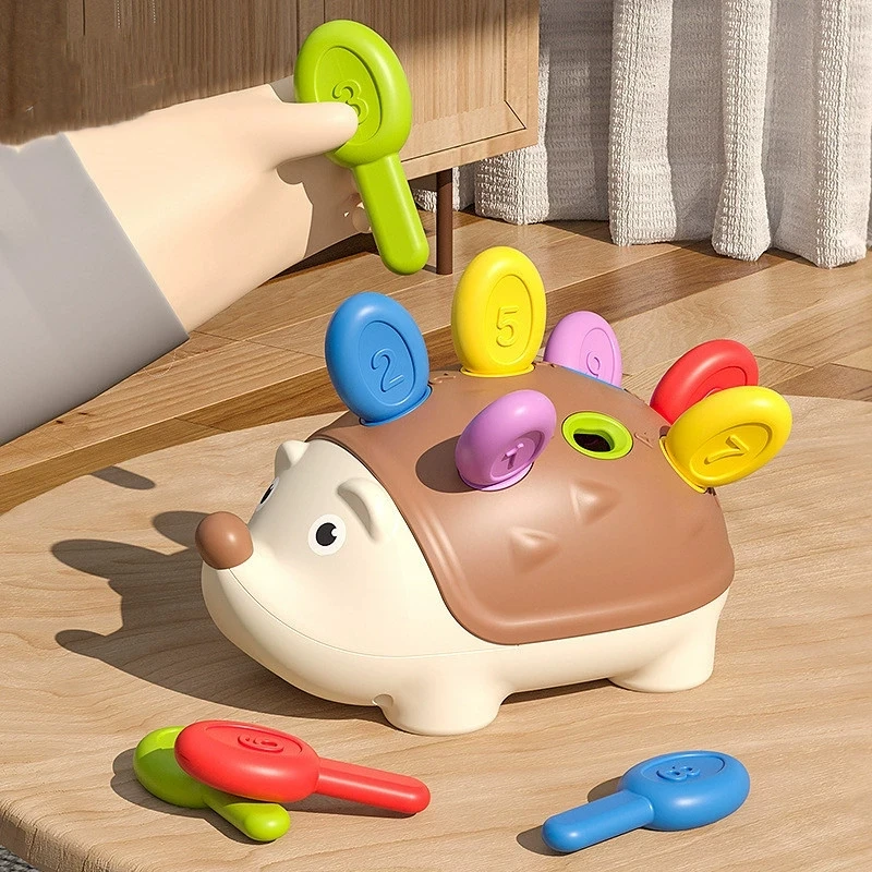 Montessori bebê ouriço brinquedos concentração treinamento educação brinquedos motor fino sensorial brinquedo educativo para crianças presentes de aniversário