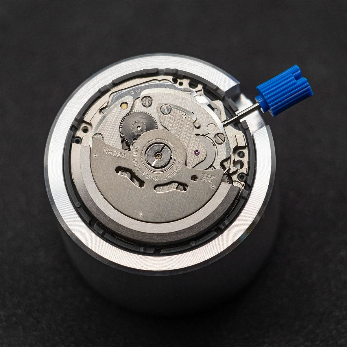 اليابان حقيقية NH35 الحركة الميكانيكية التلقائية عالية الدقة 24 جواهر وزارة الدفاع ساعة استبدال NH35A التاريخ عند 3:00 #3