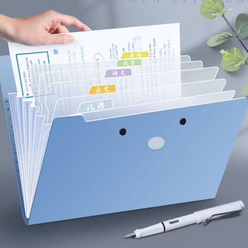 

Simple A4 File Folder Waterproof Dirtyproof Test Paper Storage Booklet Multifunctional Work Collection Organizer