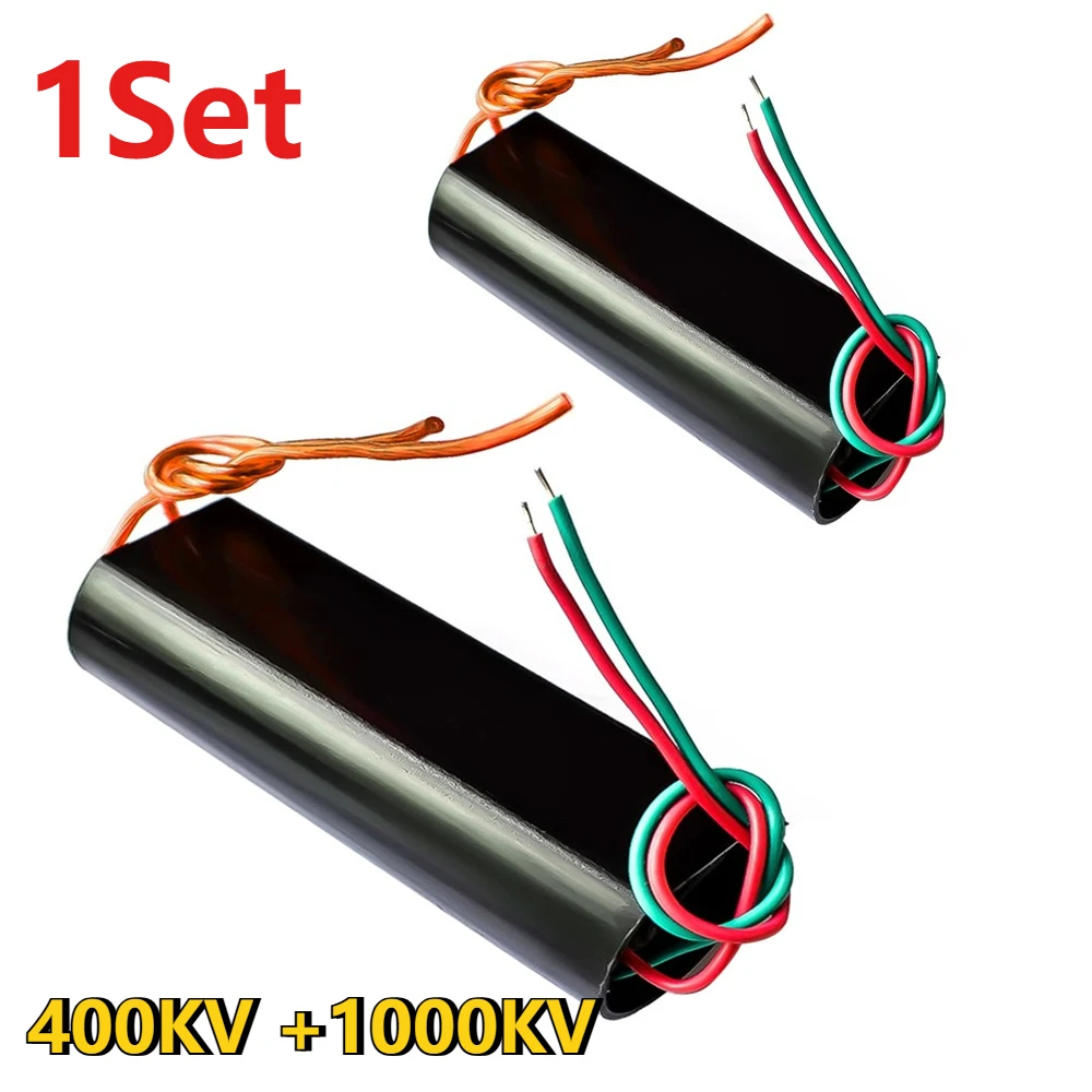 2pcs/set 400KV+1000KV High Voltage Generator Module DC 3-6V Boost Step Up Power Module 400000V 1000000V