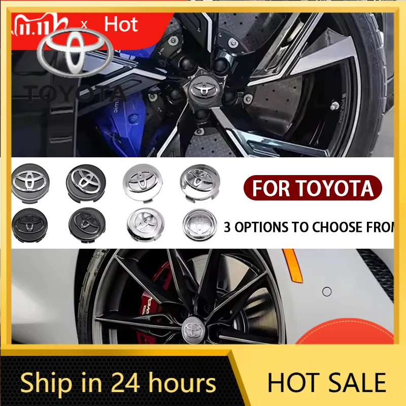 

Наклейки на колеса для Toyota 2026: Новые колпачки-заглушки для центральных отверстий дисков (4 шт., 57/62 мм) для Toyota Corolla, RAV4, Levin, Yaris, C-HR, Camry