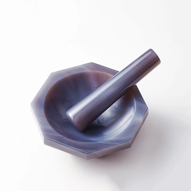1set Lab Inner Diameter 30mm To 130mm Natural Agate Mortar and Pestle A-GRADE for Chemistry Laboratory Grinding