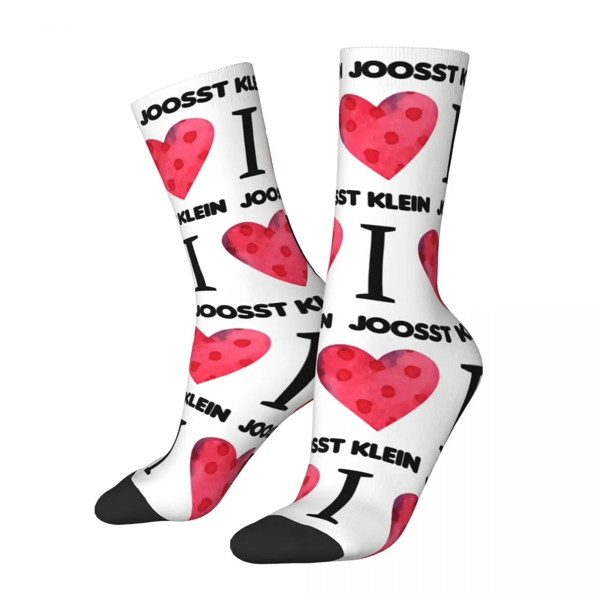 I Love Joost Klein Stockings Couple Socks Soft Breathable Novelty Socks Autumn Running Sports Anti Bacterial Graphic Socks