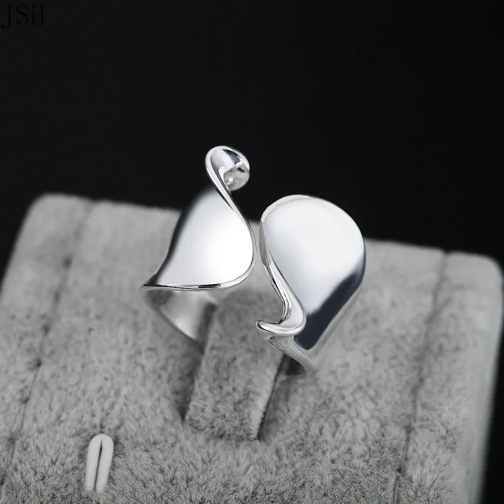 925Beautiful Valentine's gift SILVER ring hot cute noble pretty fashion Wedding silver - Plated women Lady Ring jewelry JSHLR076