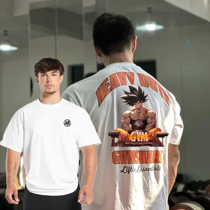 Koszulka z grafiką Goku |   Bawełna najwyższej jakości |   Oddychający i lekki |   Codzienny strój |   Wyjątkowy nadruk |   Stylowy i wytrzymały