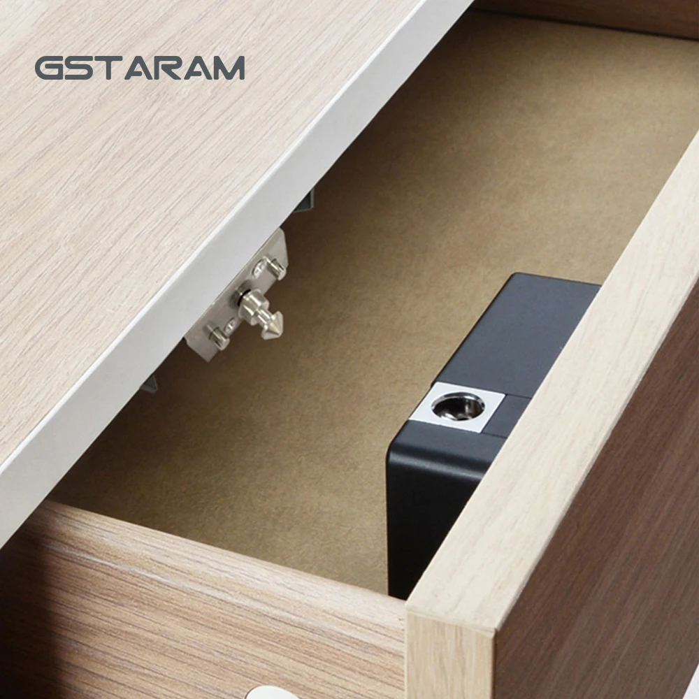 Invisible Smart Electric RFID Cabinet Drawer Lock Easy Installation Stainless Steel Tongue Smart Invisible Cabinet Drawer Locks