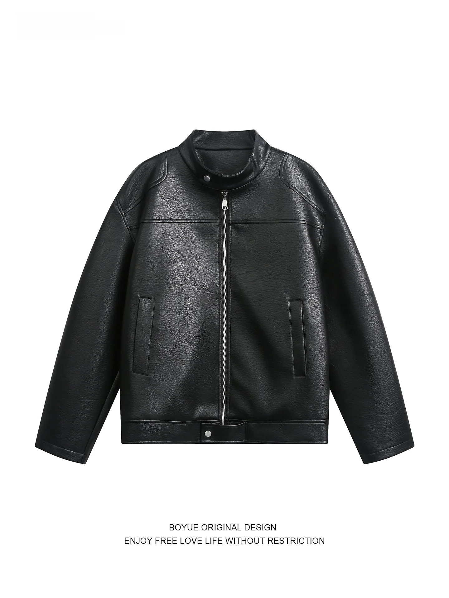 

Мотокуртка Boyue с воротником-стойкой, унисекс, для уличного стиля, универсальная, повседневная, из полиэфирного волокна, на молнии...