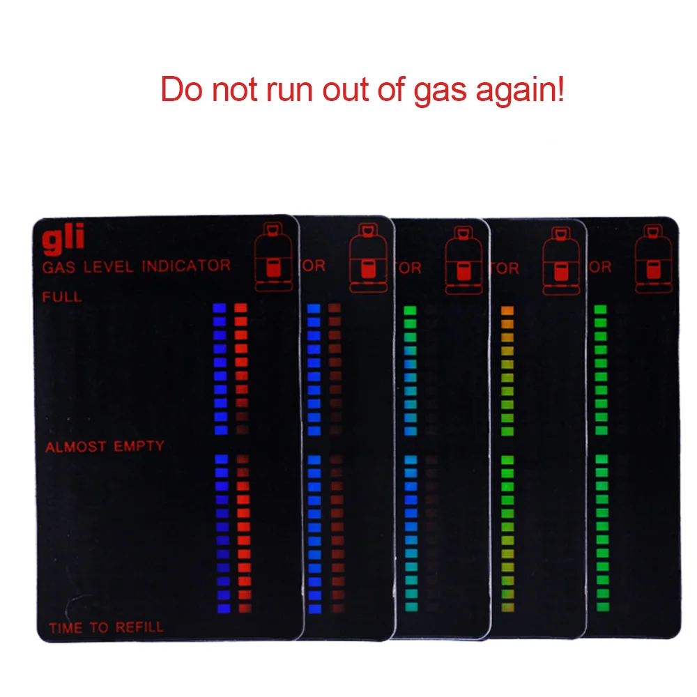 1/2 szt. Praktyczny pojemnik na paliwo LPG z propanem i butanem wskaźnik poziomu magnetyczna karta pomiar temperatury butelki na przyczepę kempingową