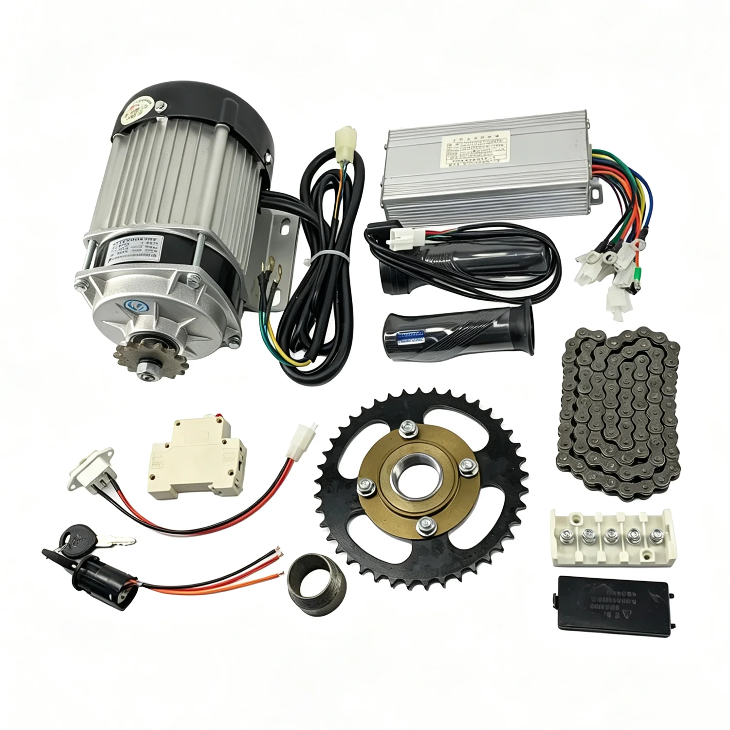 750W 48V/60V DC Brushless Gear Motor With Controller Throttle Power Lock Etc. Brushless Motor Kit