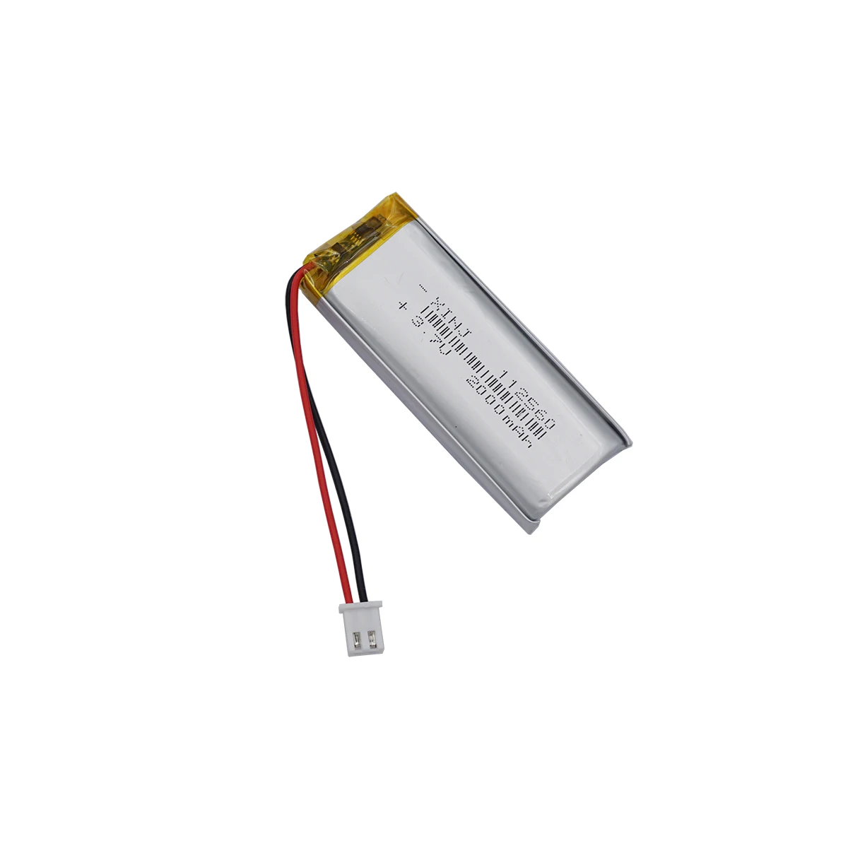 3.7V 2000mAh 7.4Wh Li-Polymer Li Lithium Battery 112560 JST 2pin 2.54mm Connector For GPS Bluetooth Headphones Speaker Camera