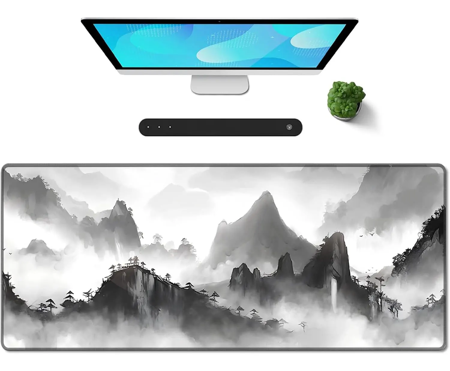 

Gaming Mouse Pad Large Long Extended Big Mousepad Non-Slip Rubber Keyboard Mouse Pad with Stitched Edges for Laptop Home Office