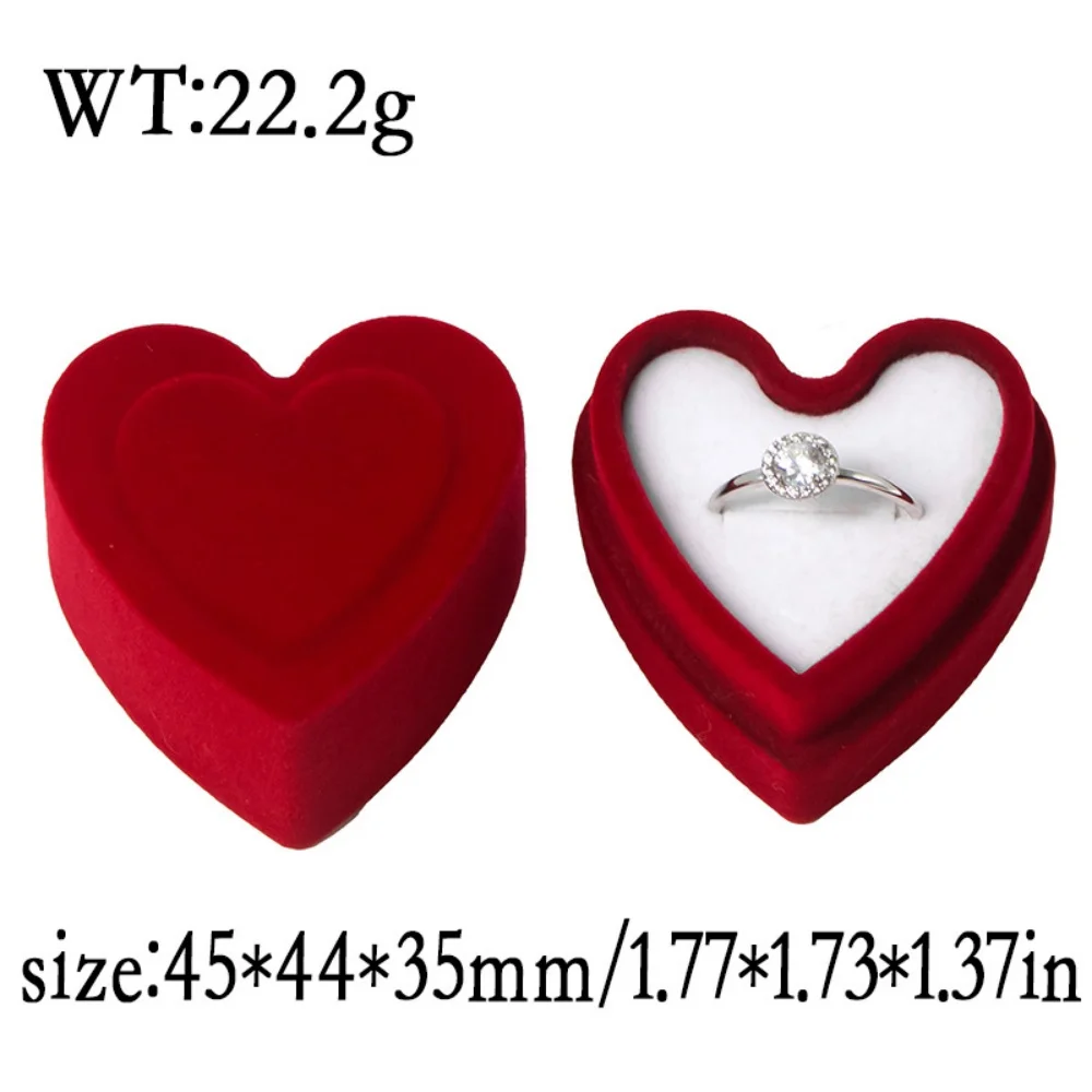 

Earring Packaging Box Multifunctional Valentine'S Day Gift Box Heart Shaped Ring Box High-End For Birthday Anniversary Wedding